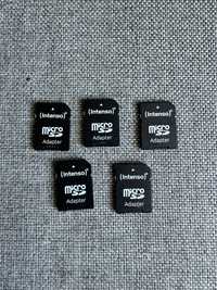5 kart pamięci 32 GB + adaptery