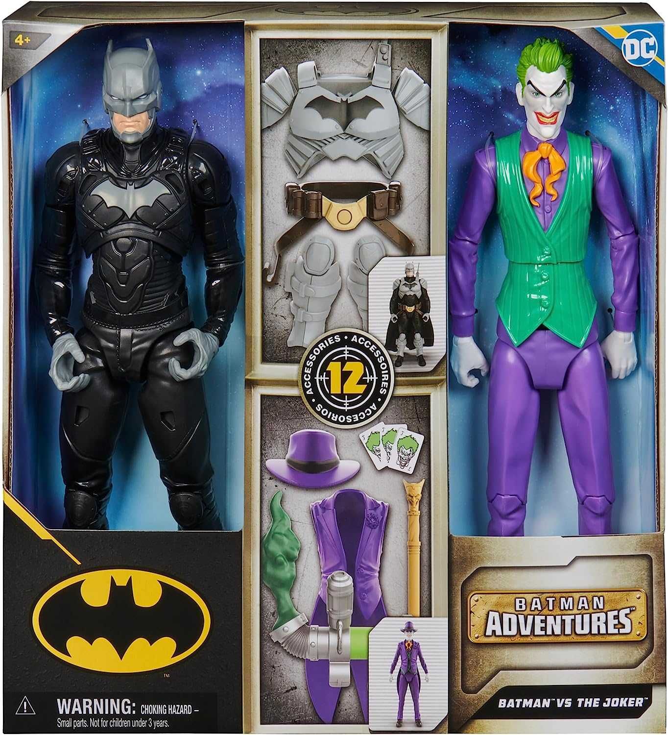 Набор Бэтмен против Джокера 2 фигурки 30 см, 12 акс. Batman vs Joker