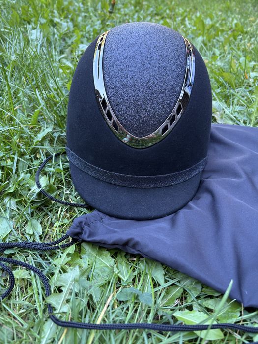 Kask jeździecki QHP „Glitz”, rozm. 55-56 - NOWY