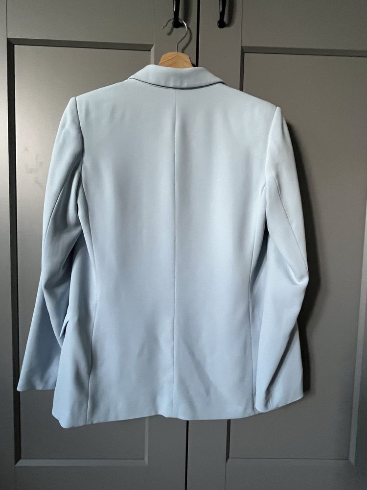H&M marynarka oversize błękitna