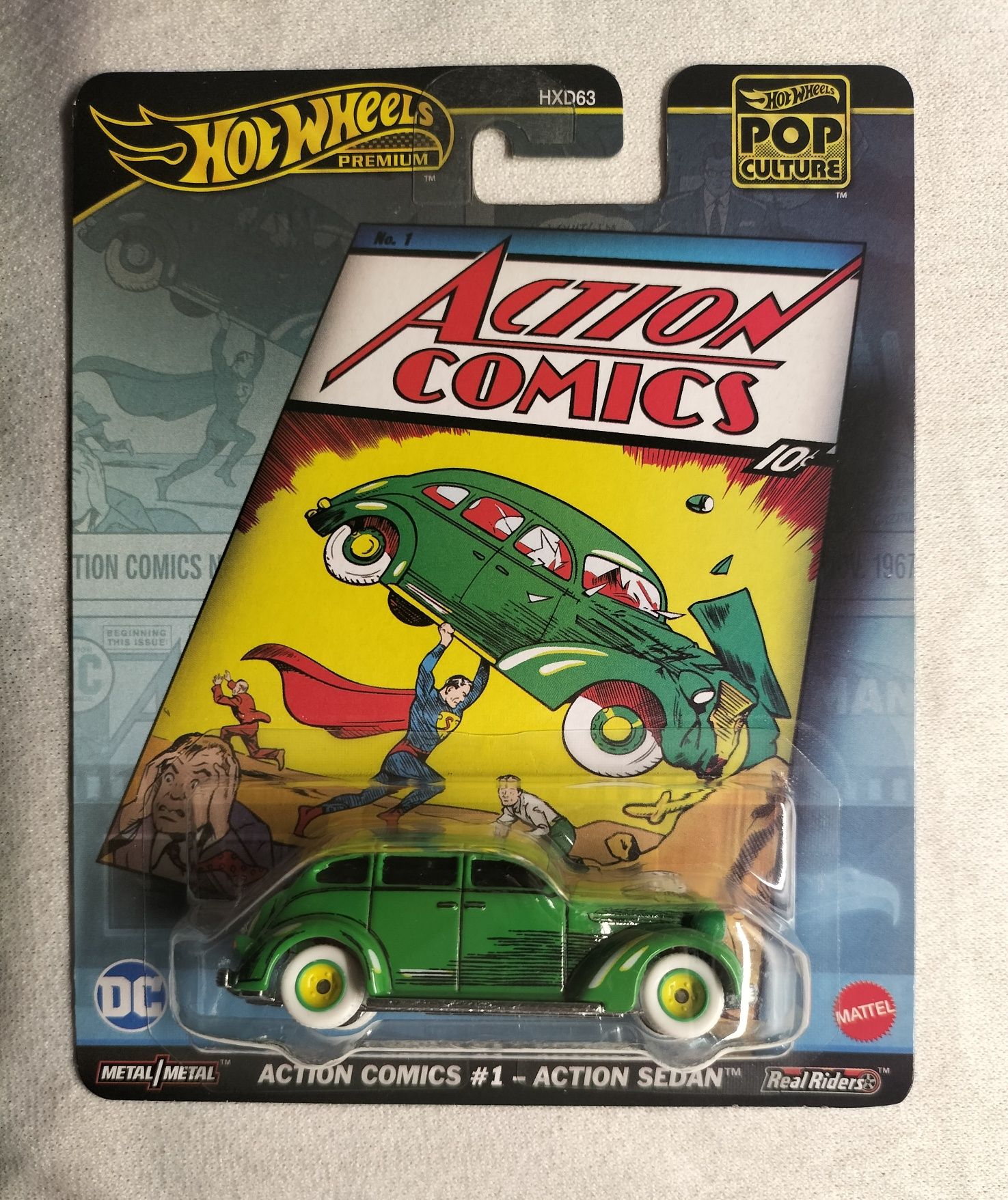 Hot Wheels Premium '01 BMW M5, Action Comics, BDB stan