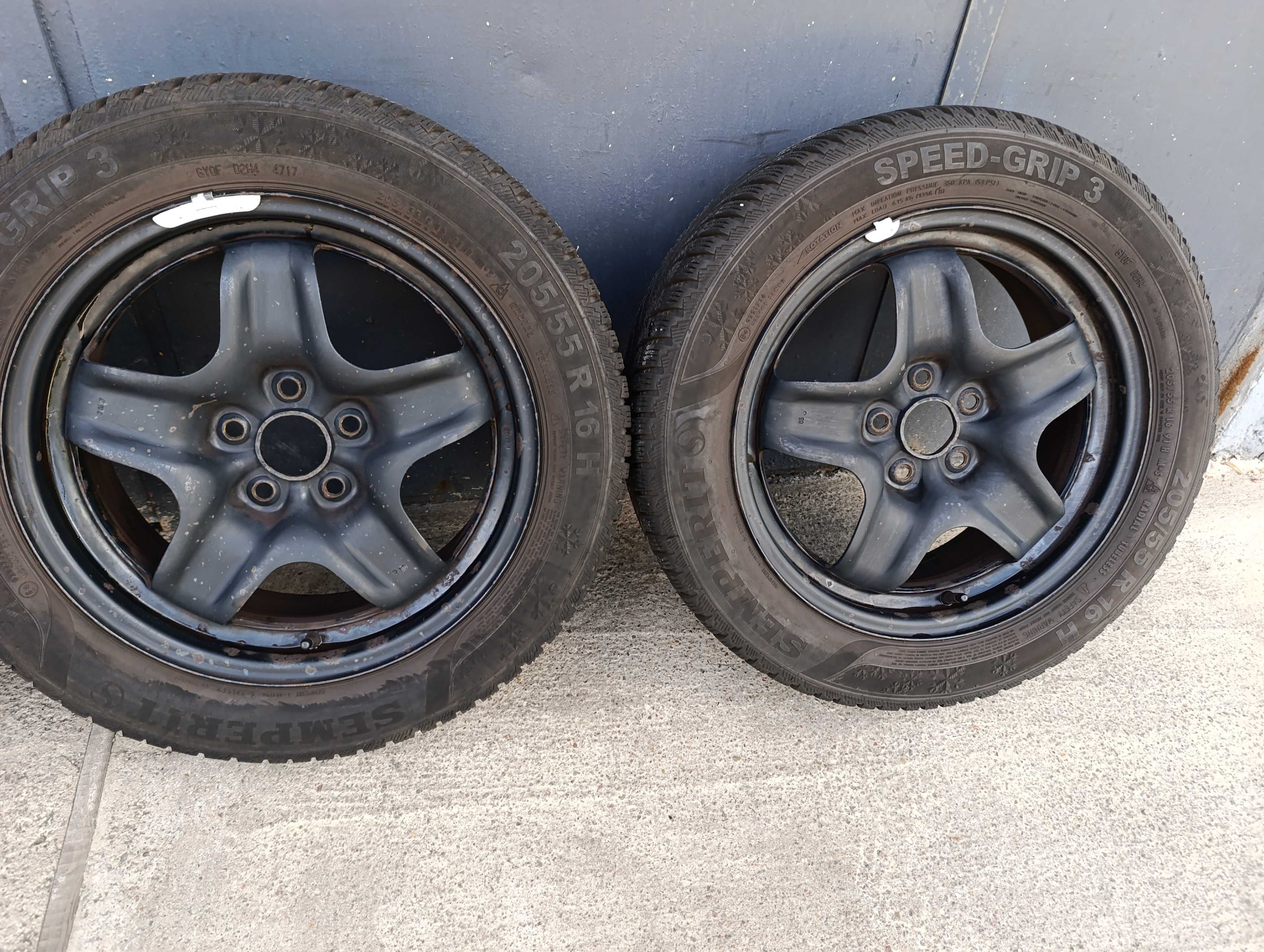 Koła zima Opel Astra K 5x105 6.5" ET41 205/55 r16 Semperit 2017r 6mm