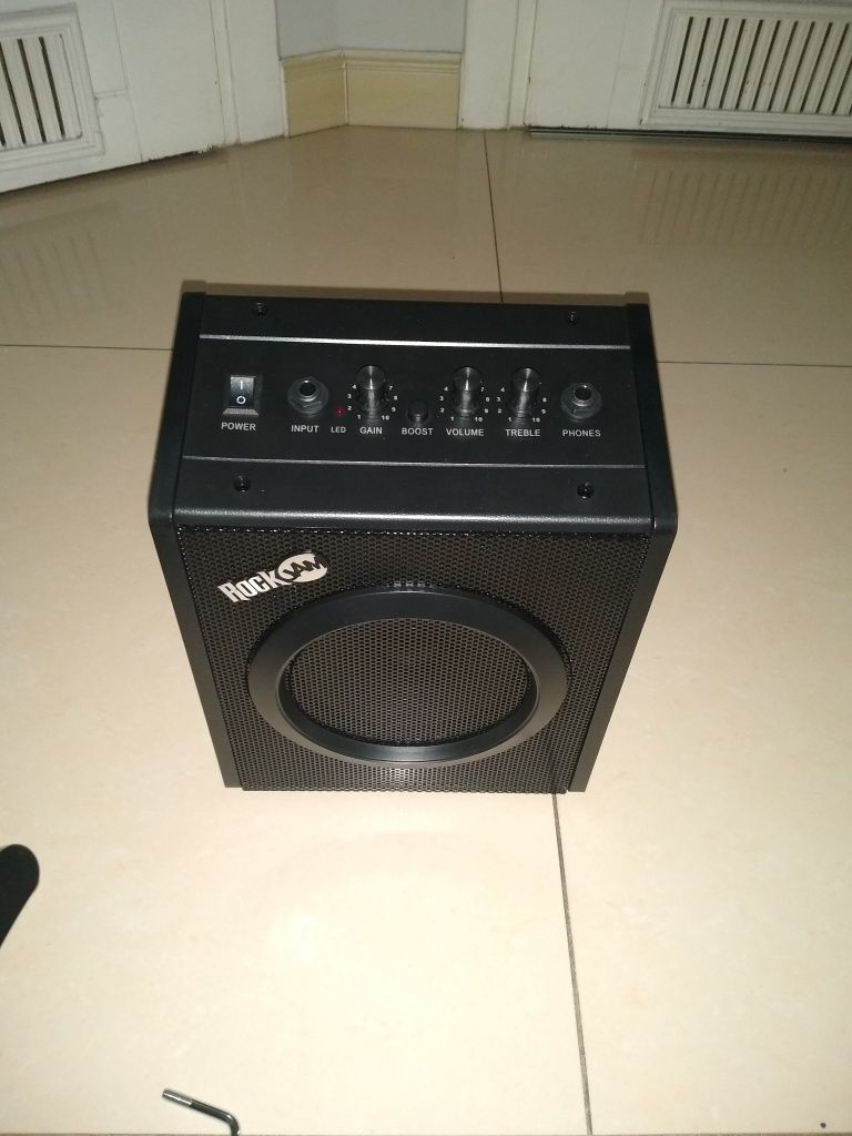 Gitara Elektryczna RockJam RJEG02-SK-BK Wzmacniacz Zestaw