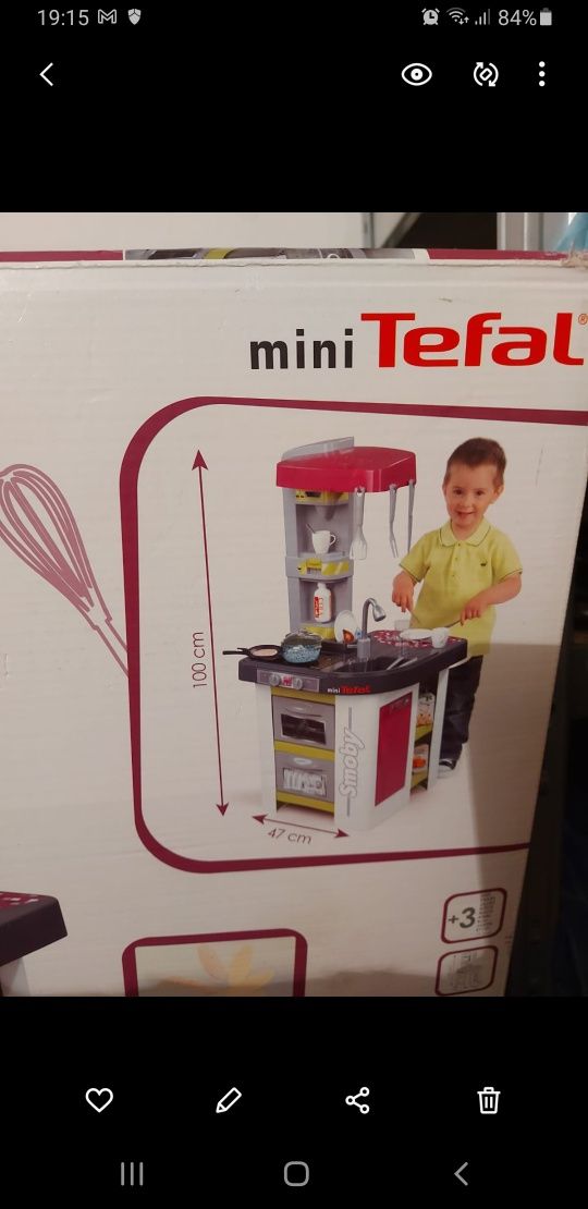 Kuchnia dziecięca Smoby mini Tefal