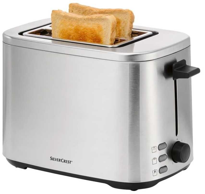 Toster SilverCrest STE 850 E1 srebrny szary 850 W