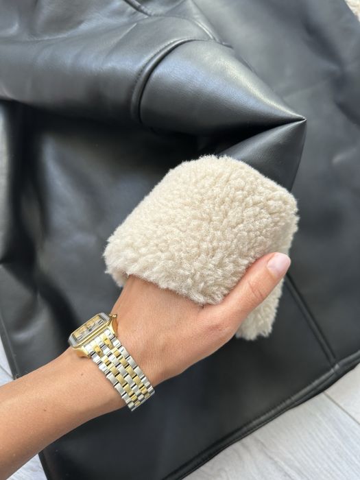 Дублянка дубльонка дублёнка zara xs s 8 зара зі стійкою стойкой