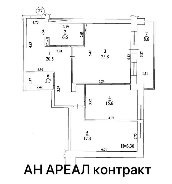 Продаж  3- квартири Преміум клас в ЖК Палладіо