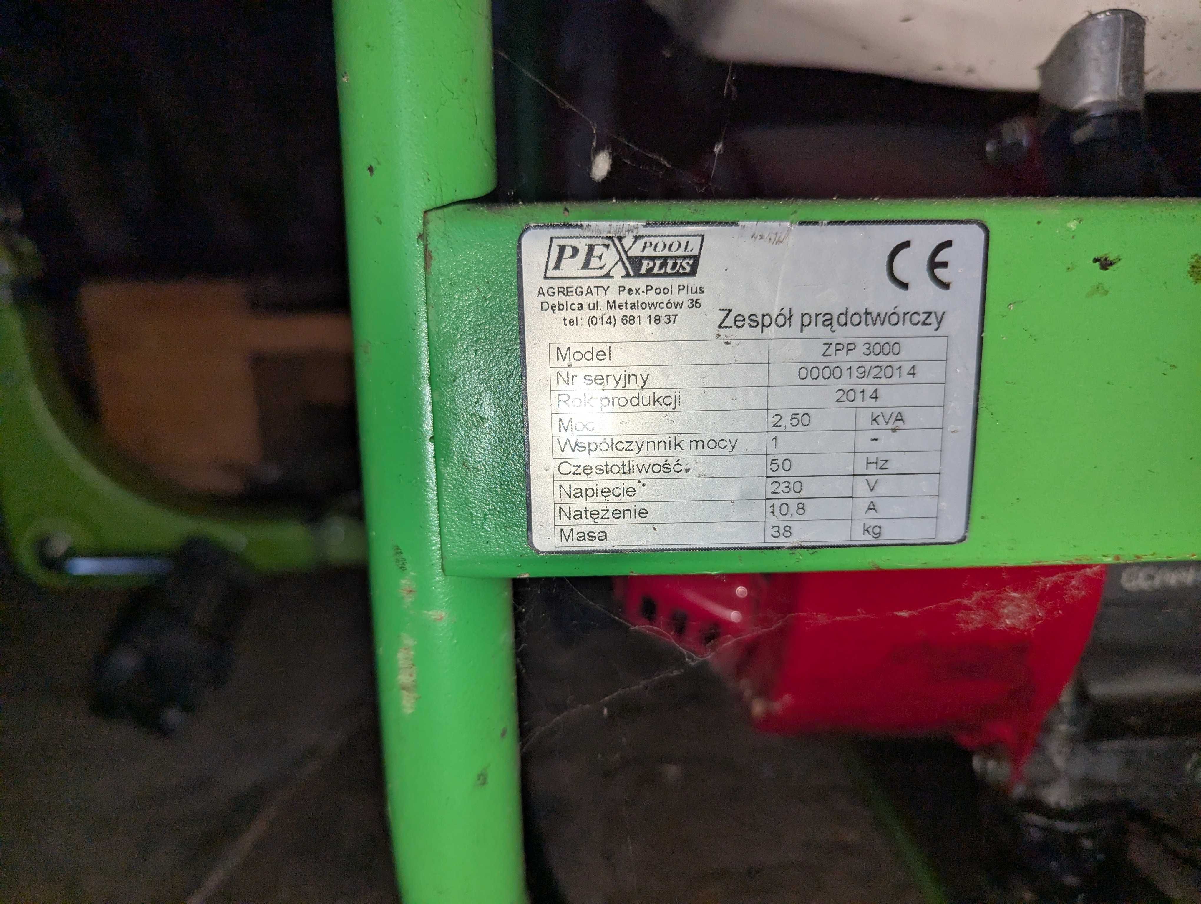 Agregat prądotwórczy Pex-Pool PLUS ZPP3000 2,50kVa