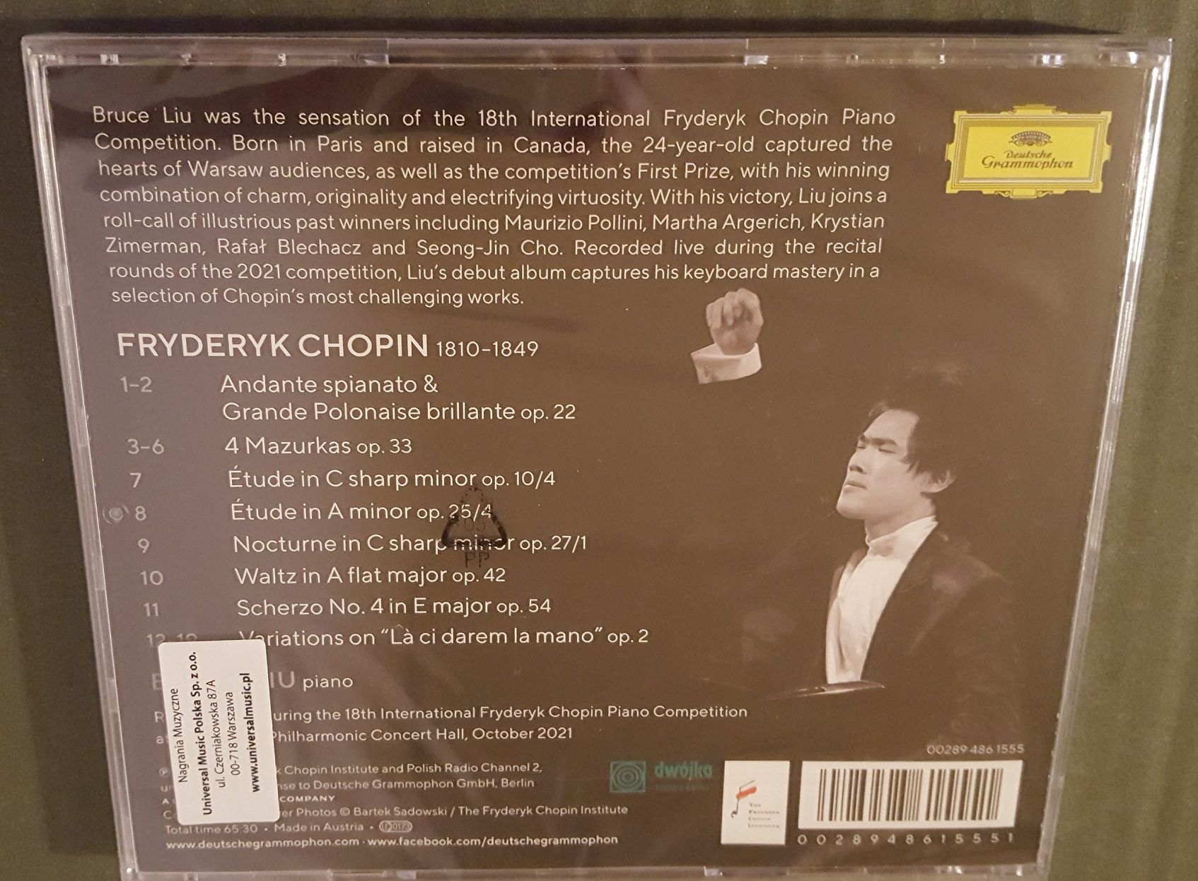 Bruce Liu Chopin CD nowa w folii