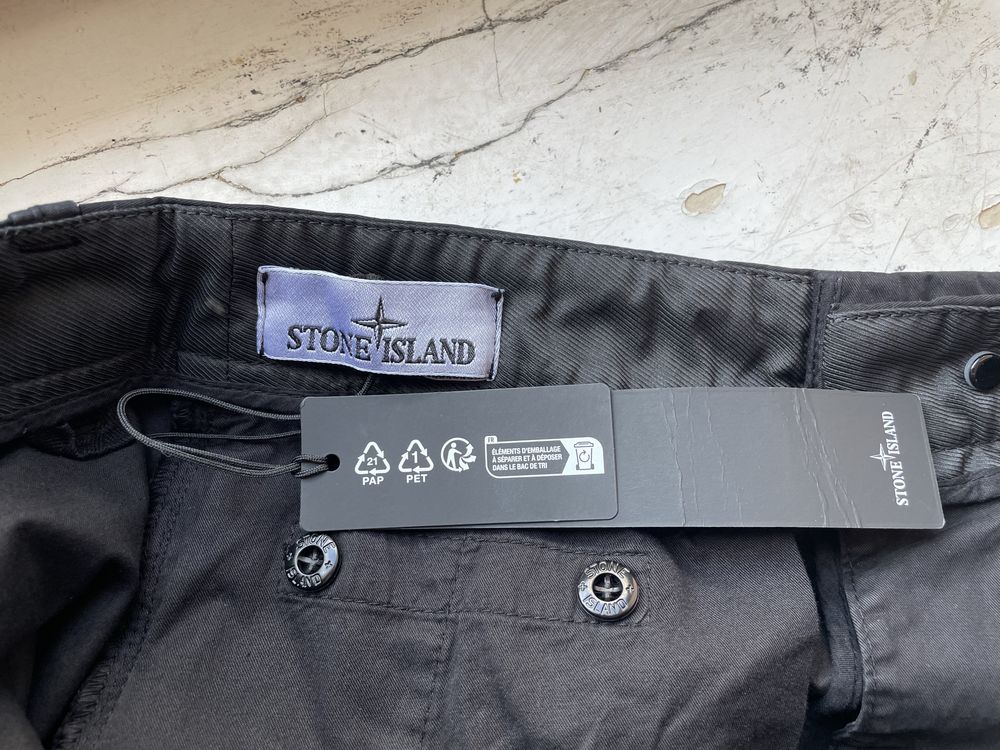 STONE ISLAND Regular fit logo patch cargo pantss