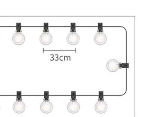 Girlanda świąteczna G40 led