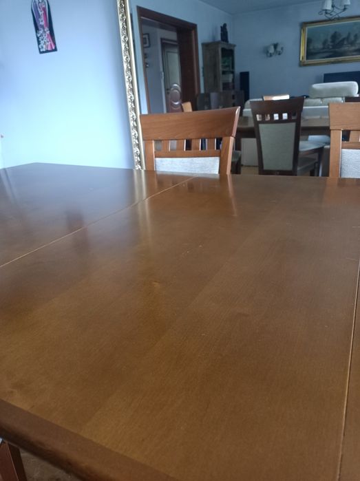 Meble Swarzędz komplet stół oraz 6 krzeseł