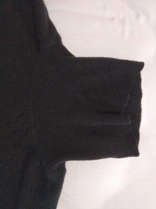 Camisola Gola Alta da Springfiled (cor: Preto) - Lã (Wool) - Tamanho L