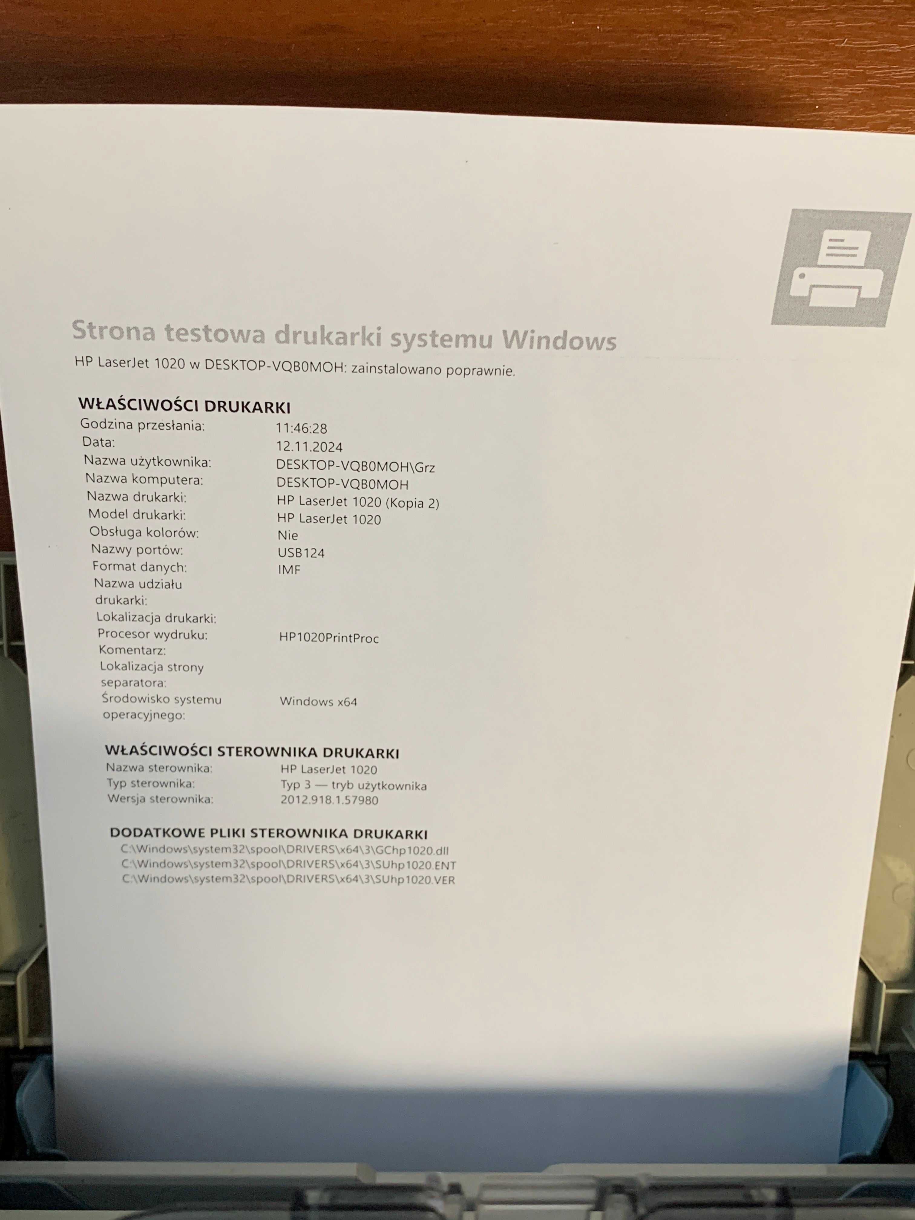 Drukarka laserowa HP 1020 tania w eksploatacji