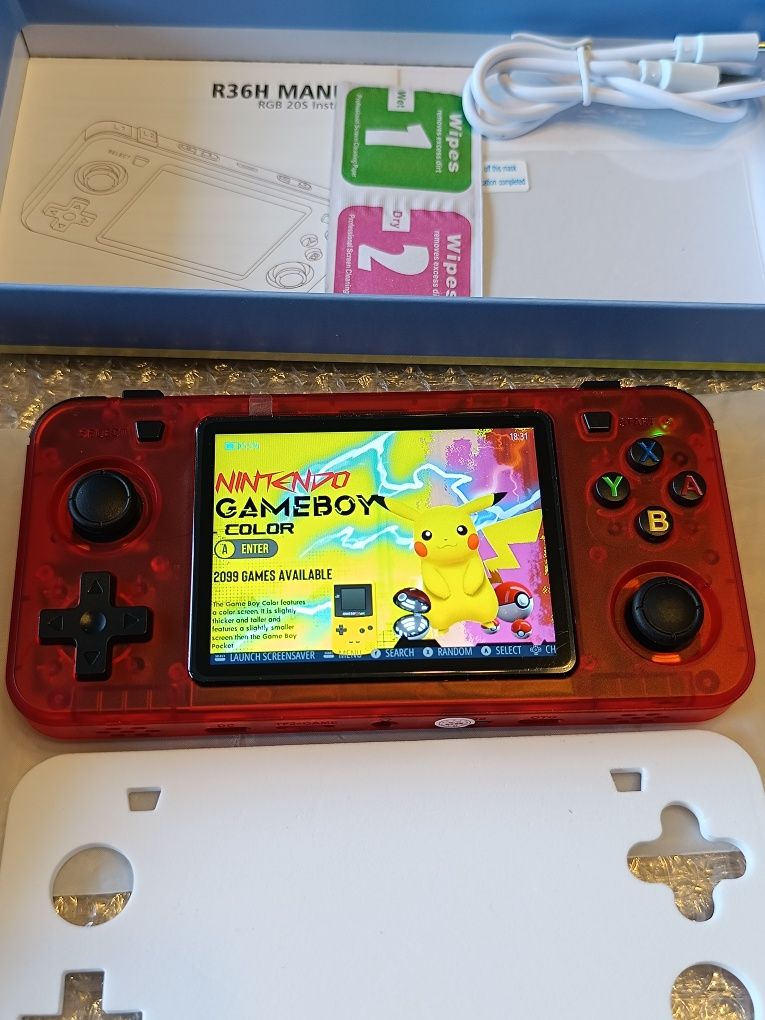 Konsola przenośna R36H 15000 gier GameBoy Pegasus PS1 emulator Polecam