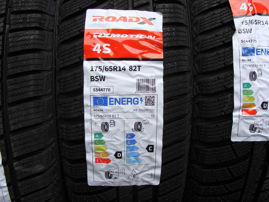 Opony 175 / 65 R 14 RoadX 4s Nowe Całoroczne 2025 Rant