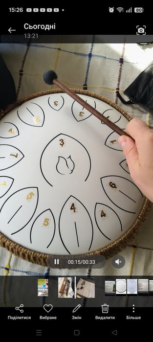 Глюкофон язычковый барабан хендпен