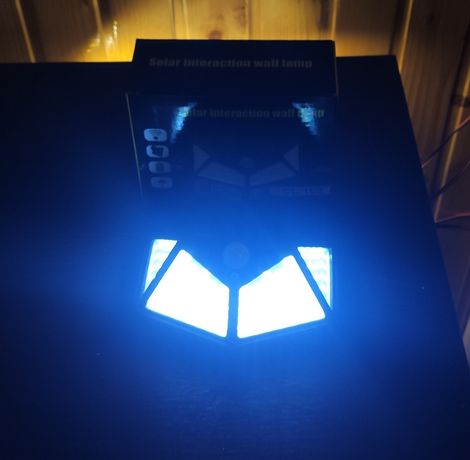 Вуличний ліхтар, світильник з датчиком руху сонячний заряд
