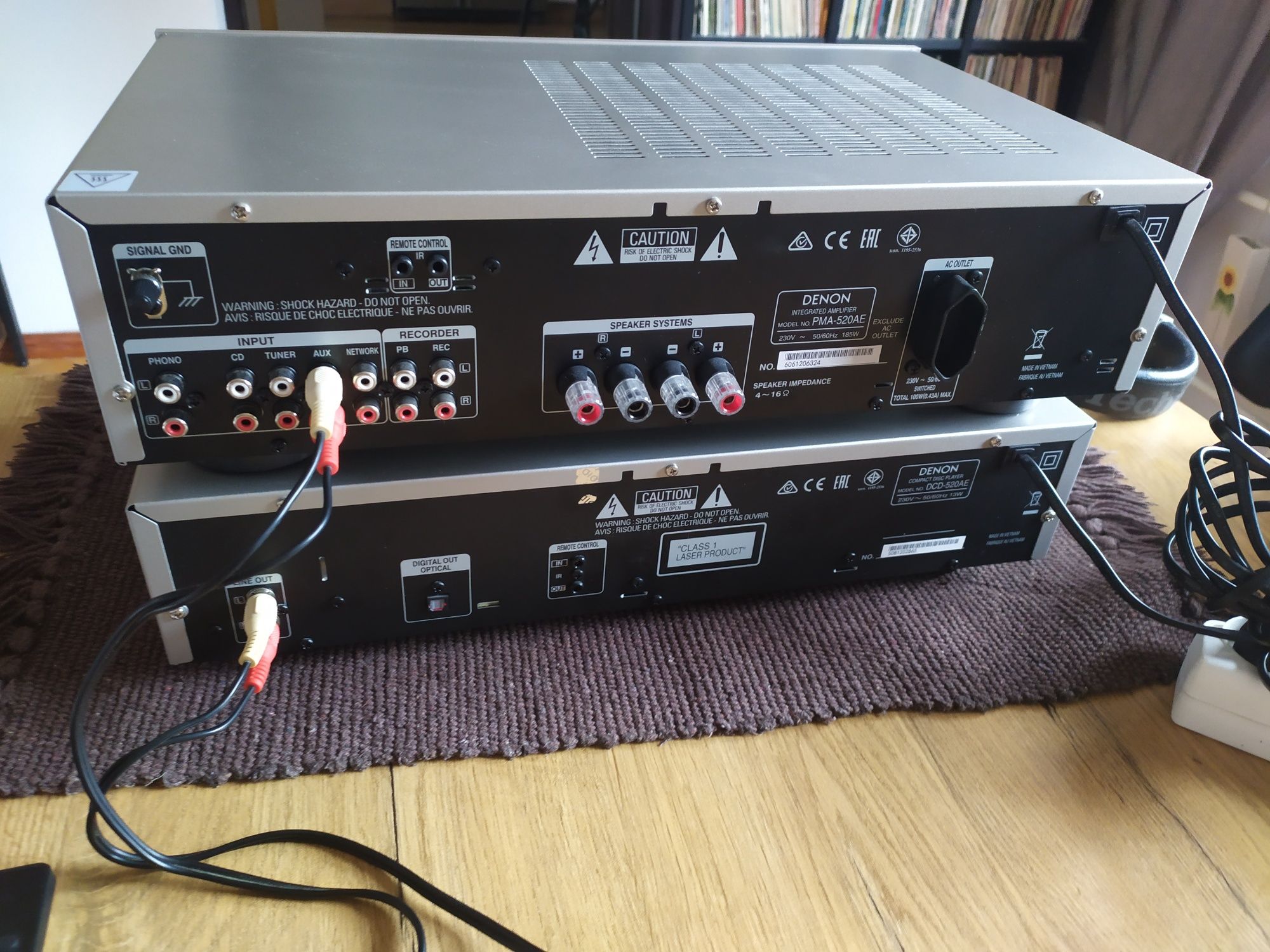 Wzmacniacz Denon PMA 520AE+ CD DVD 520 AE+2 piloty stan idealny