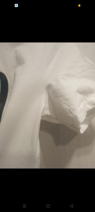 T-shirt koszulka damska krótki rękaw biała aplikacja buty