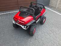 Samochód Mercedes Unimog dla dzieci, akumulator 12V 4silniki, 2osobowy