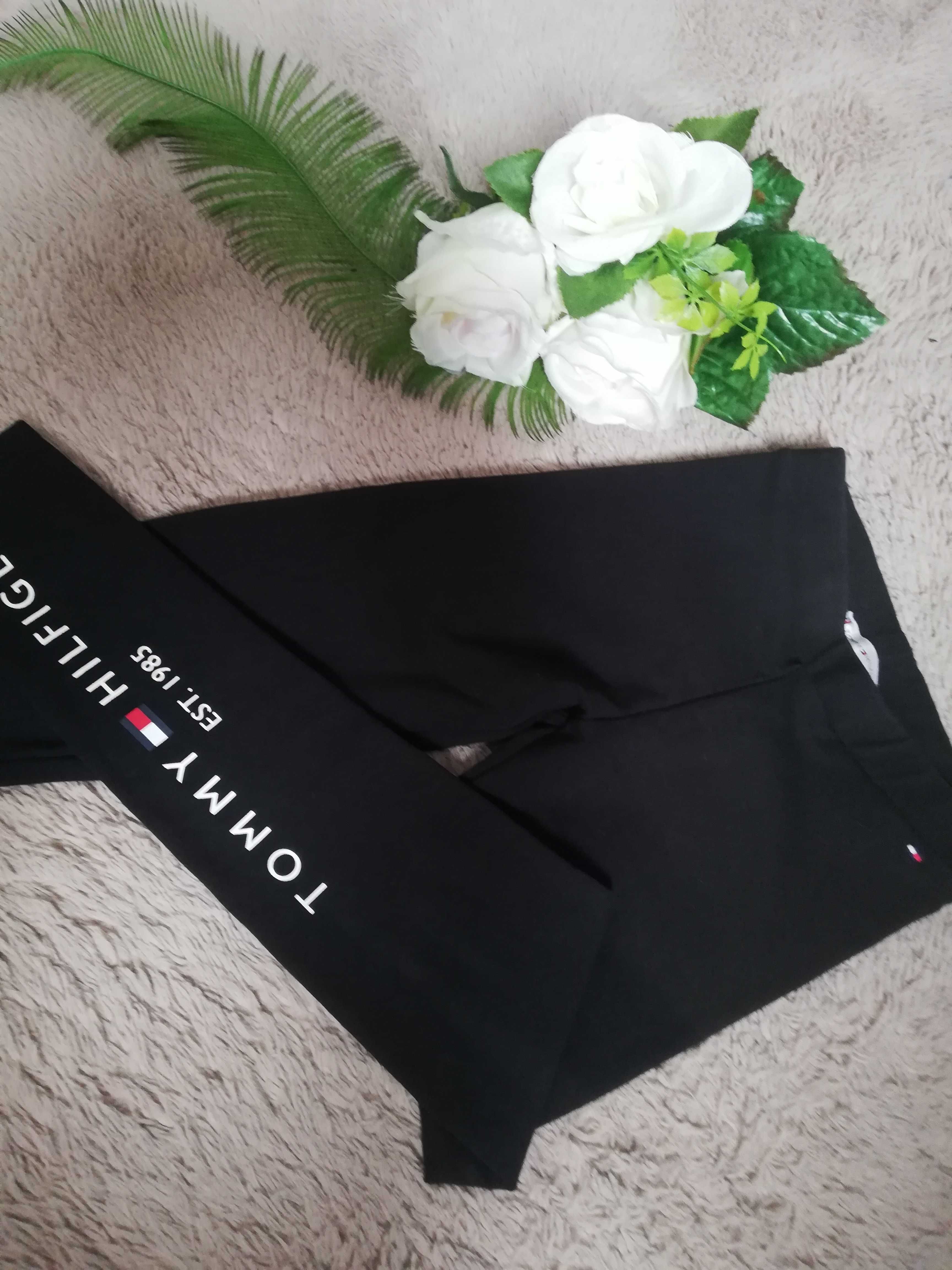 Piękne legginsy getry Tommy Hilfiger rozm. 140