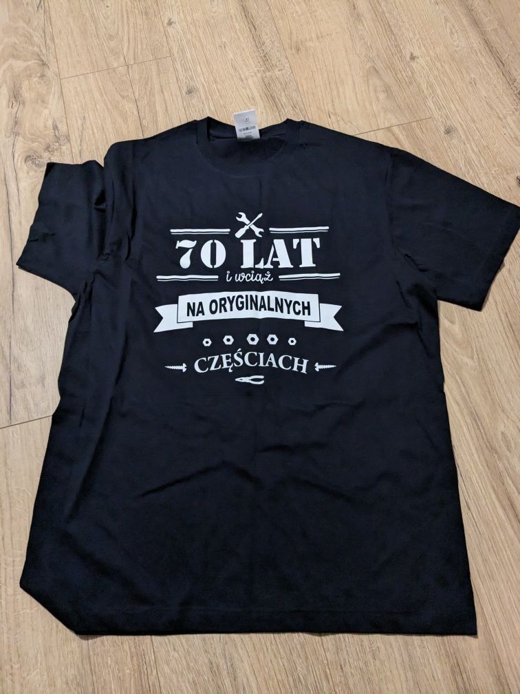 Koszulka 70 lat z nadrukiem