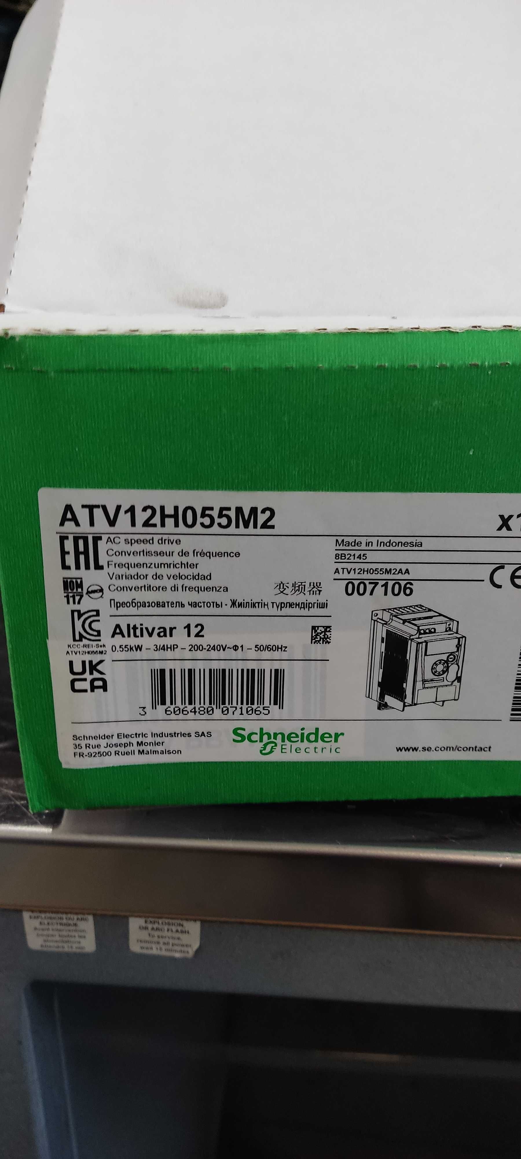 Частотний перетворювач ATV12H055M2 , 1ф, 0,55 квт