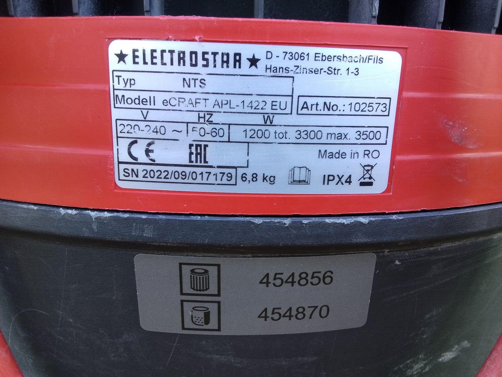 Odkurzacz Starmix apl-1422 eu
