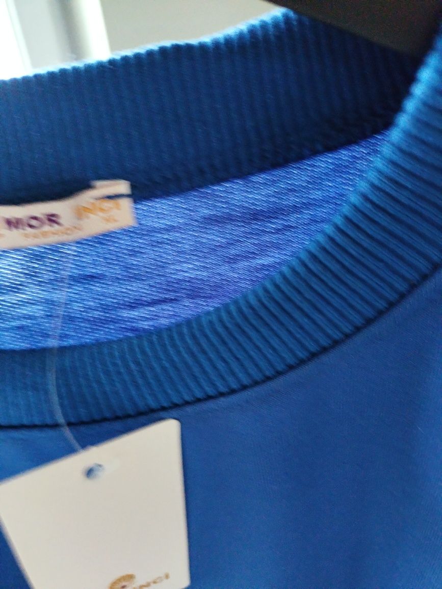 Dresy niebieskie komplet bawełna bluza i spodnie r.M,L