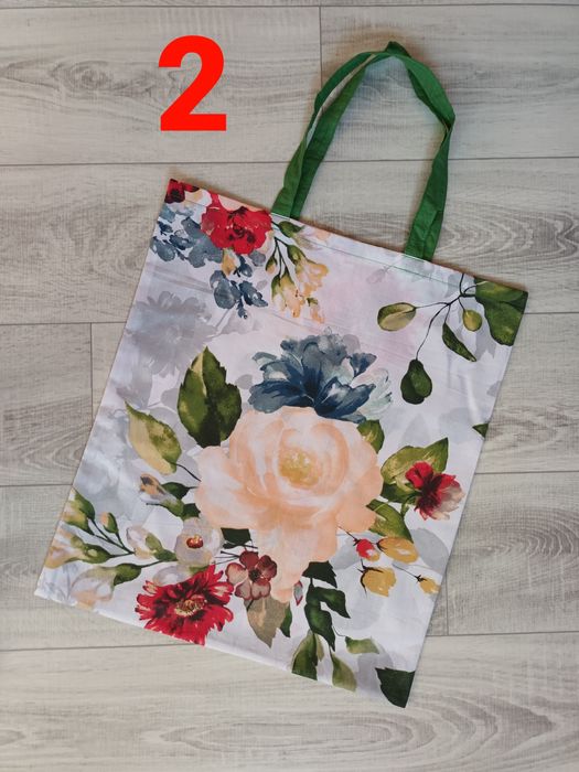 Torba bawełniana na zakupy Eko handmade Dzień Mamy Babci