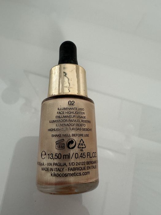 рідкий хайлайтер kiko milano magical holiday highlighting drops 02