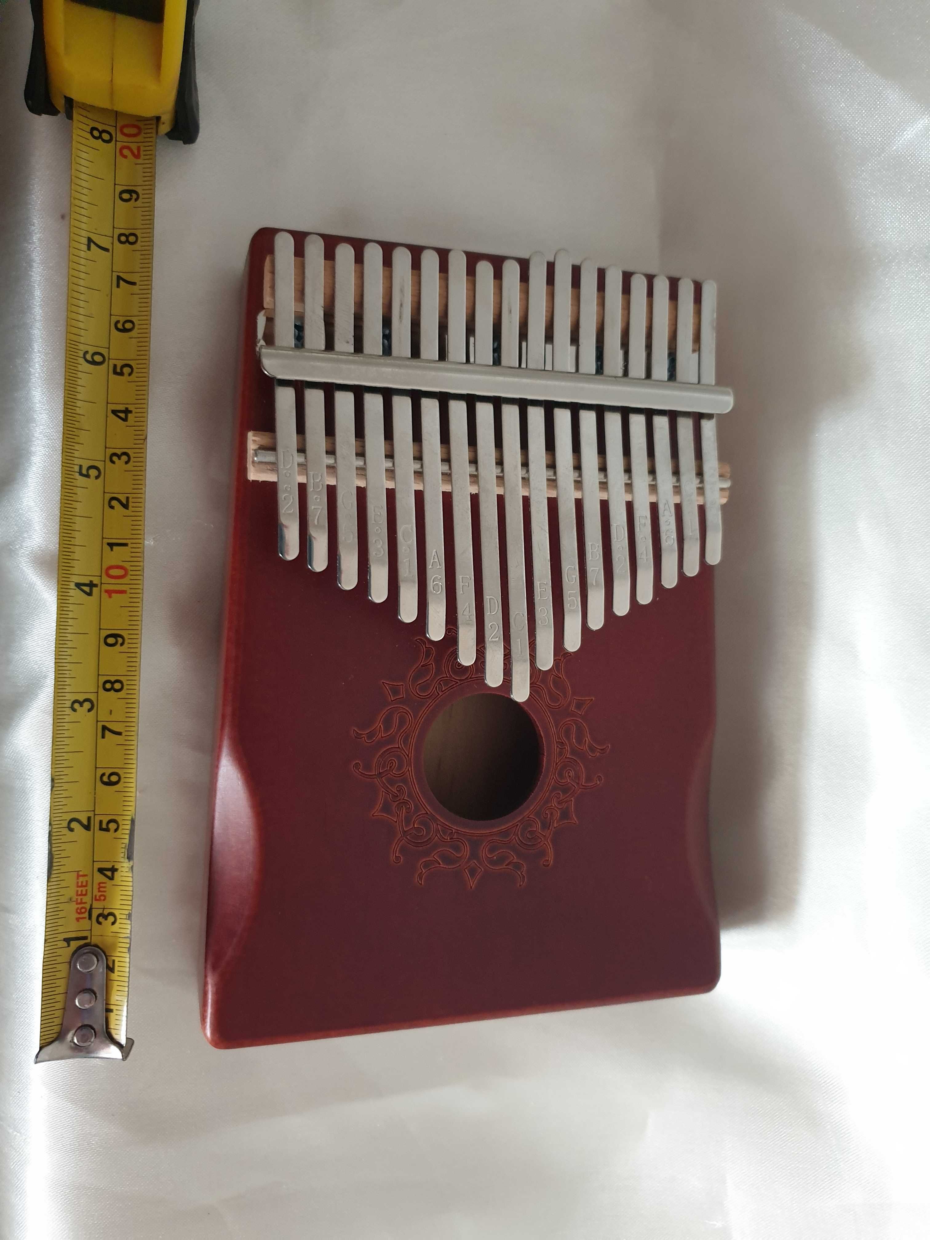 Kalimba - elegante instrumento musical em madeira • Novo com bolsa