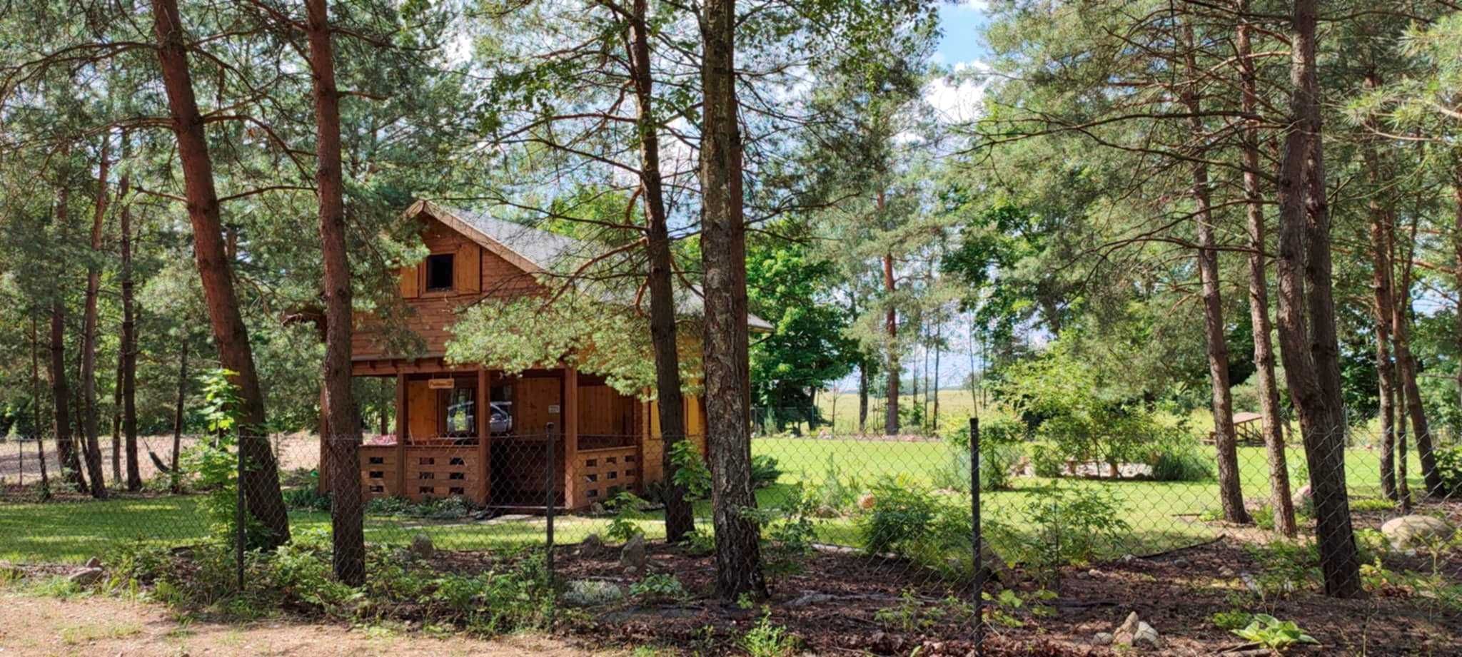 Działka z udziałem w plaży z domkiem letniskowym Mazury Uzbrojona