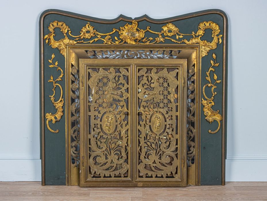 Антикварний камінний екран