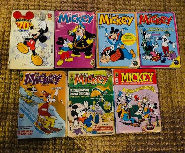 Revistas Mickey, Pateta, Zé Carioca, Bolinha...