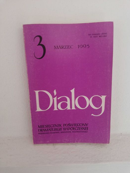Dialog nr 3 marzec 1995 Jean Genet Krzysztofczyk Roland Topor Vinaver