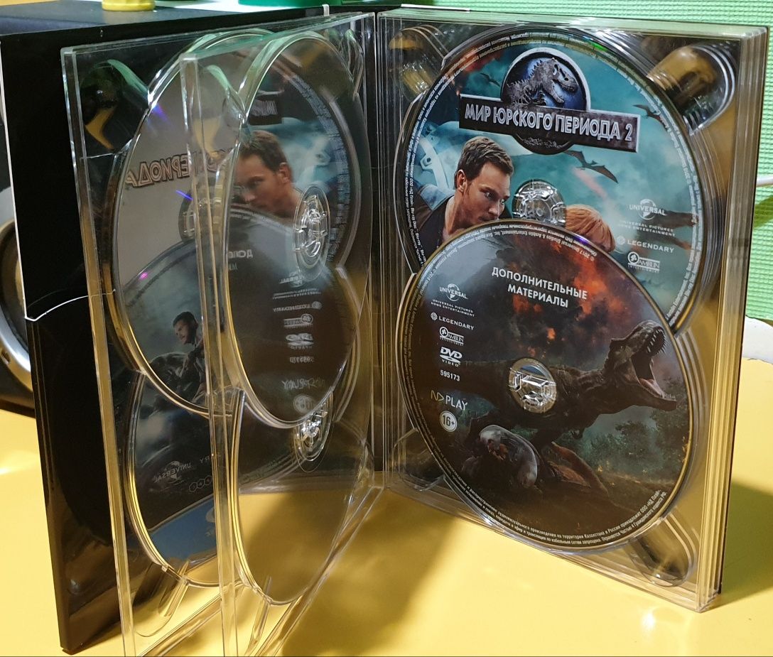 Blu ray коллекція Парк Юрского периода та Мир Юрского периода