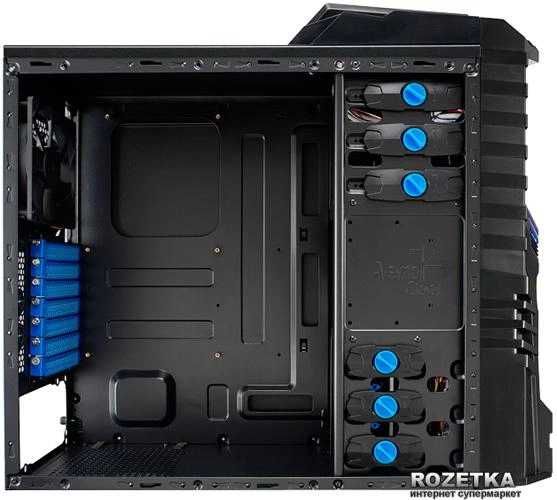 Корпус Aerocool PGS X-Warrior Black Blue LED (EN56670)