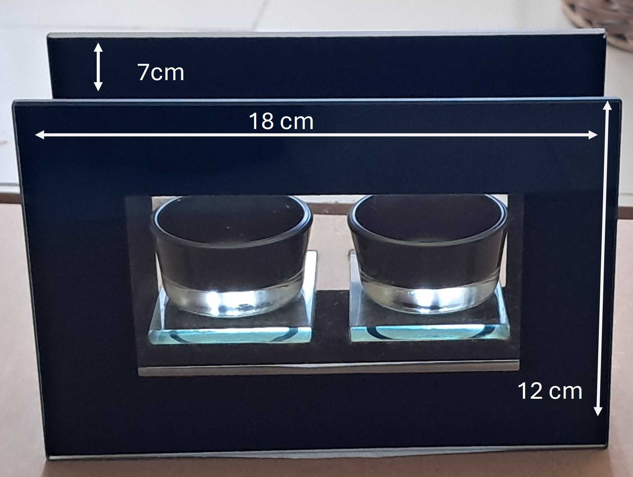 Castiçal Vidro 2 velas