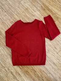 H&M czerwony sweter świąteczny dla dziewczynki 134/140  8/10 lat