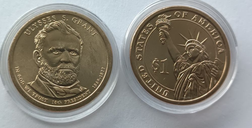 Moeda 1$ U.S.A.- Conjunto dos 5 Presidentes