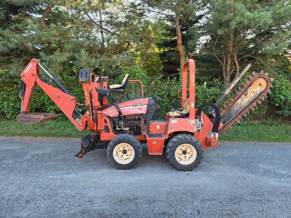 Ditch Witch RT40  Koparka łańcuchowa Trencher 110cm światłowód kabel układarka