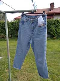 Boyfriendy spodnie jeansy Asos, klasyczne, bawełna