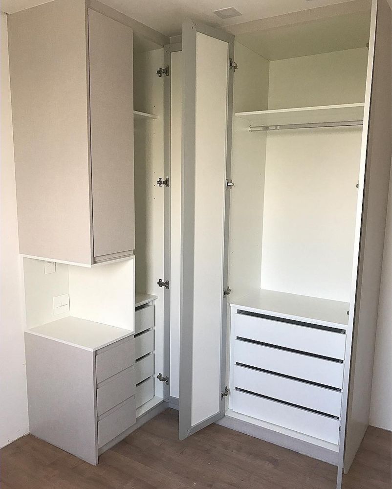 Closets e roupeiros em melamina