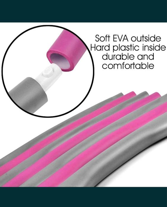 Обруч для фітнесу Hula Hoop 8 сегментів 90 см хула хуп