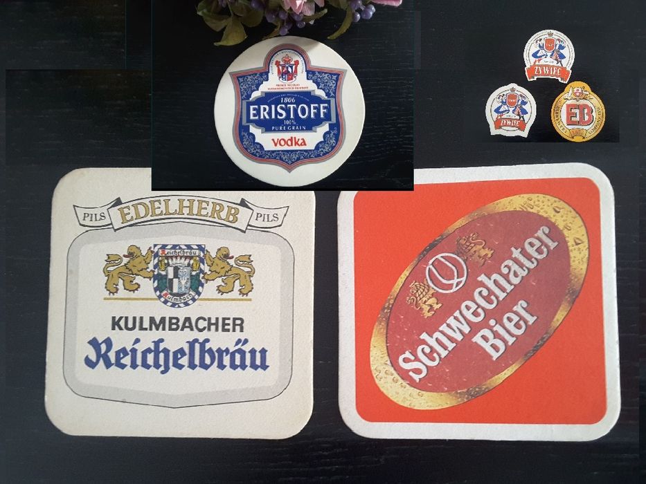 Kolekcjonerskie podstawki pod piwo - 3 szt. + gratis