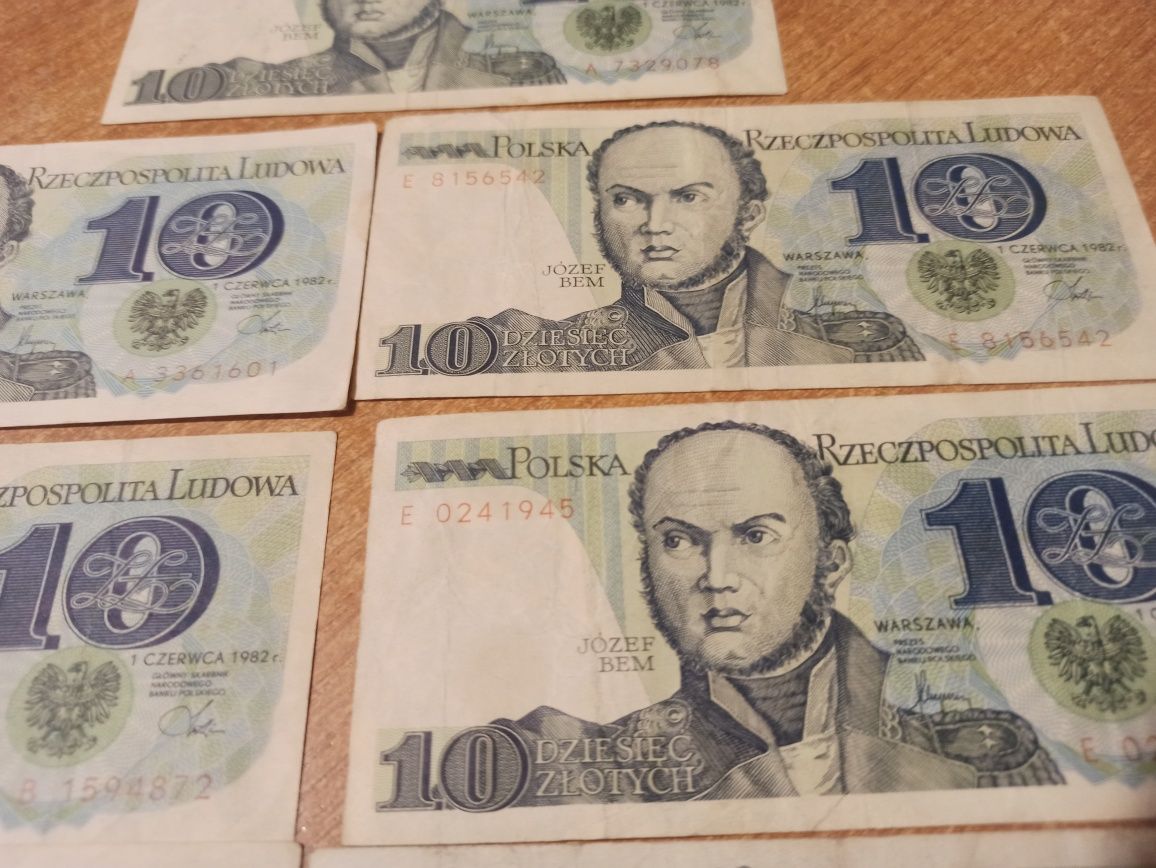 Banknoty PRL 10 zł Bem