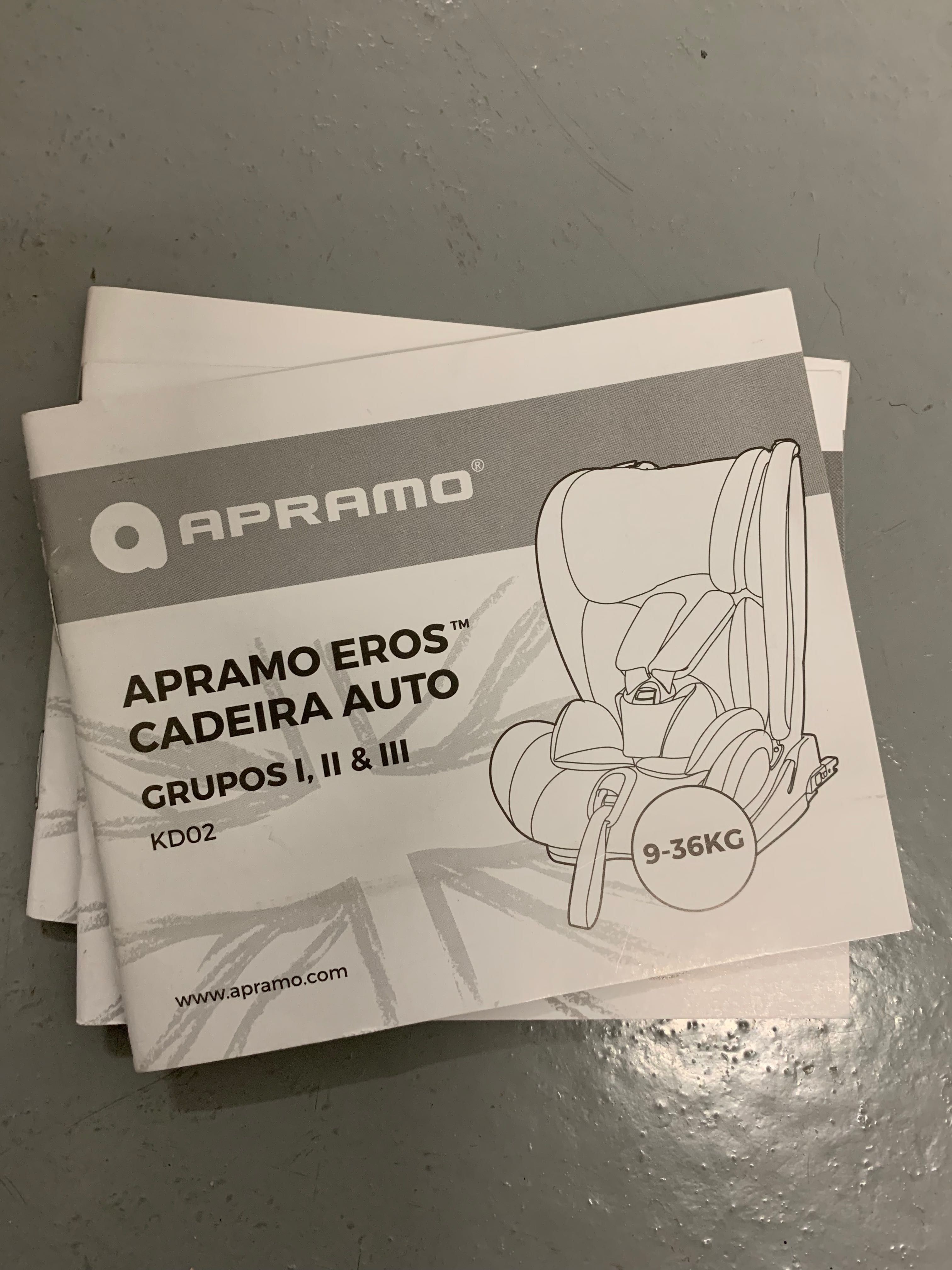 Cadeira auto APRAMO isofix grupo I/II/III