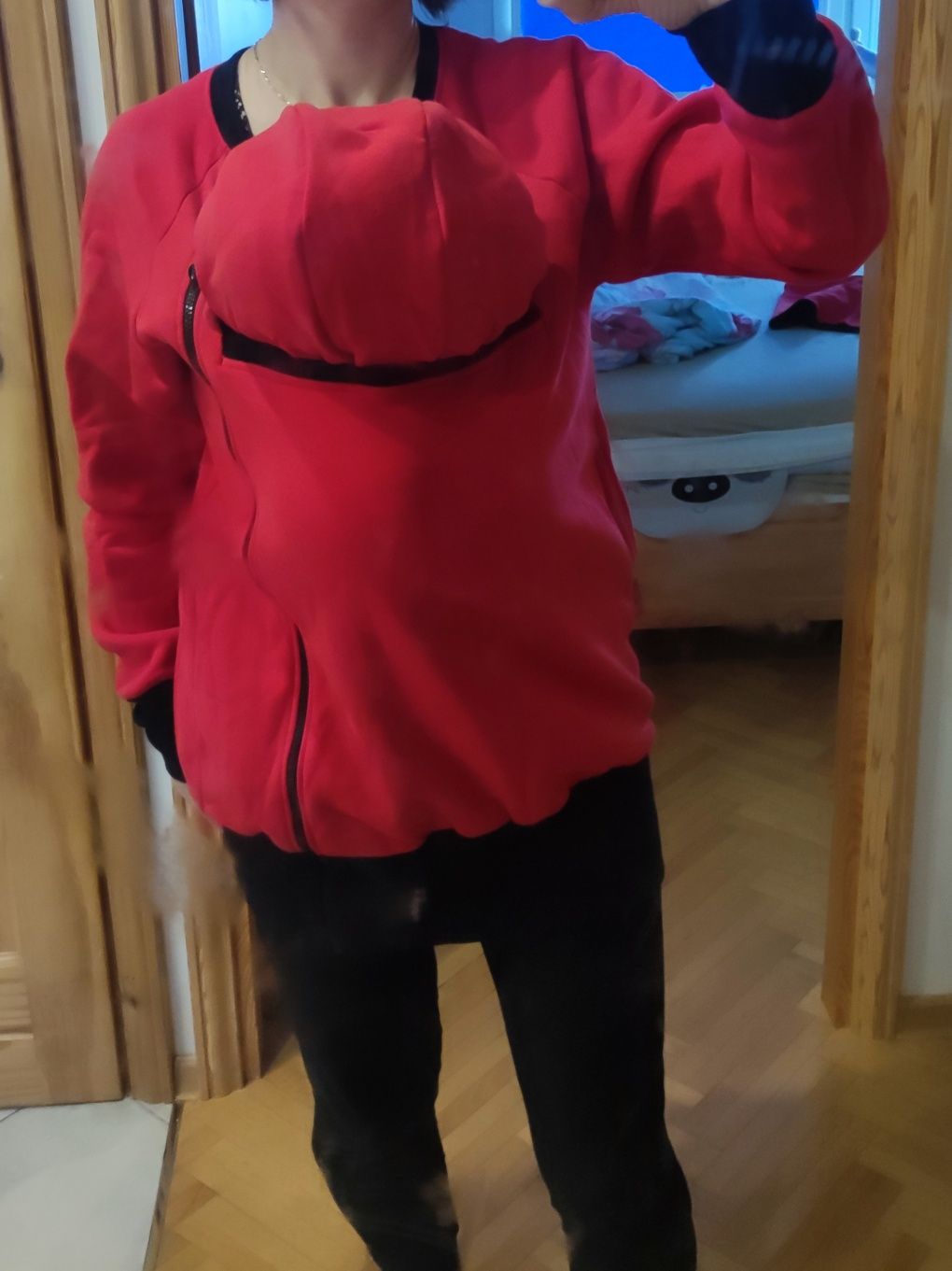 Bluza do noszenia w chuście nosidle dla dwojga do kangurowania Greyse